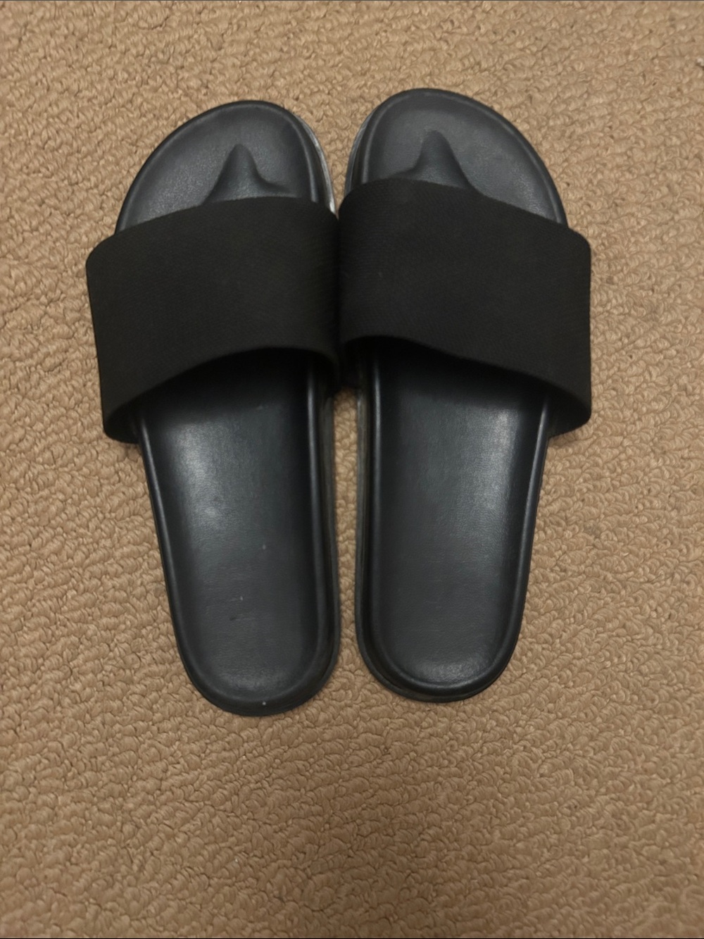 Black Slide Sandals for women